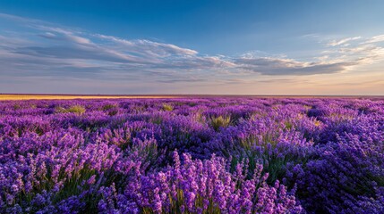 Lavender field sunrise