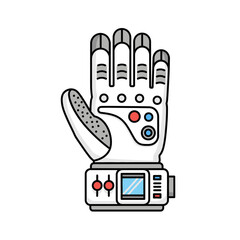 Futuristic Hand Glove with Integrated Controls