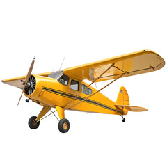 Vintage Yellow Airplane: Classic Aircraft Design & Aviation Imagery