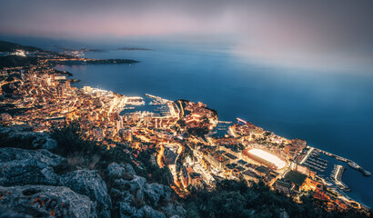 panorama of Monaco