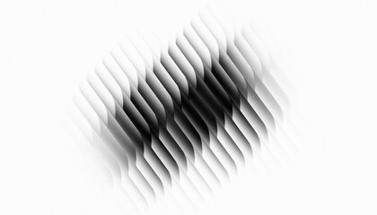 Abstract Lines: Black and White Wavy Pattern, Texture, Geometric Design, Minimal, Gradient, Shape, Element, Effect, Style, Modern, Simple, Wallpaper