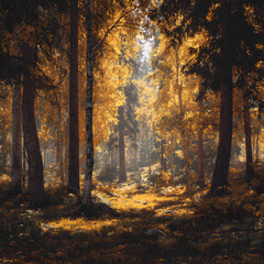 Fototapeta premium Golden sunset 