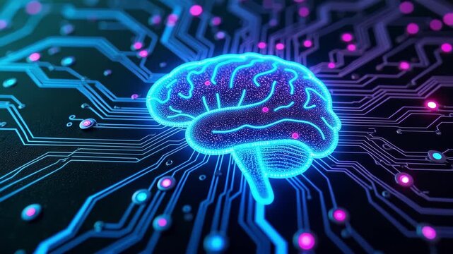 electronic and digital brain