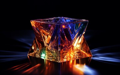 Fluid Abstract 3D Splash in Vivid Multicolor. Colorful liquid splash creating a dynamic wave effect in bright tones