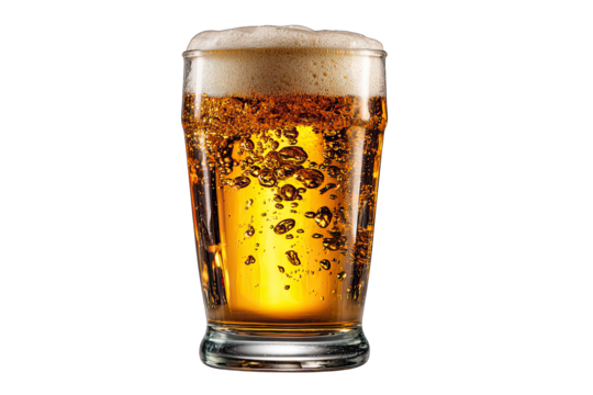 beer glass isolated on white background alcohol beverage