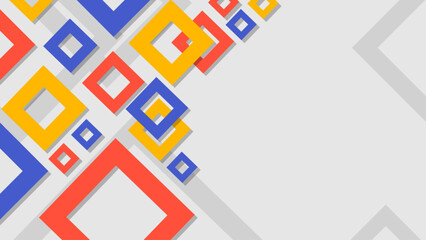 Colorful geometric square abstract background
