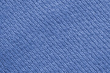 Knitted cashmere blue fabric texture with large fold