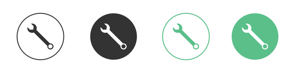 Wrench icon for design and web.