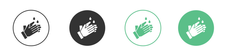 Wash hands icon for design and web.