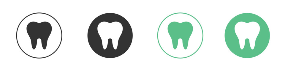 Tooth icon for design and web.