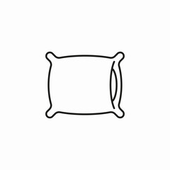 square pillow sleep icon sign vector