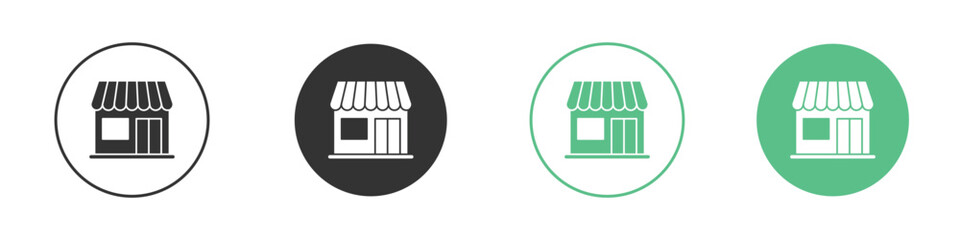 Shop icon for design and web.