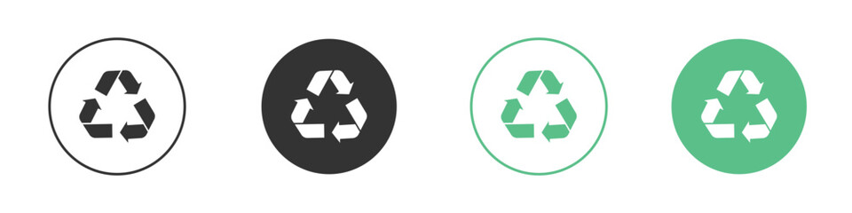 Recycling icon for design and web.