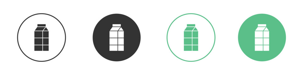 Milk carton icon for design and web.