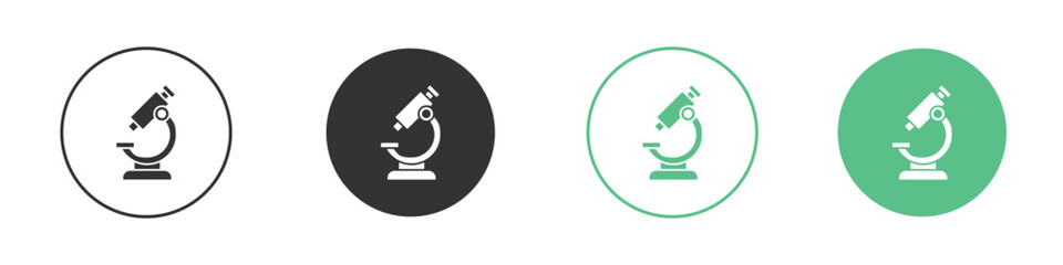 Microscope icon for design and web.