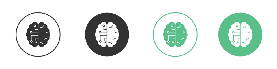 Machine learning icon for design and web.