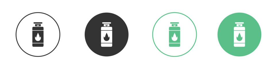 Gas cylinders icon for design and web.