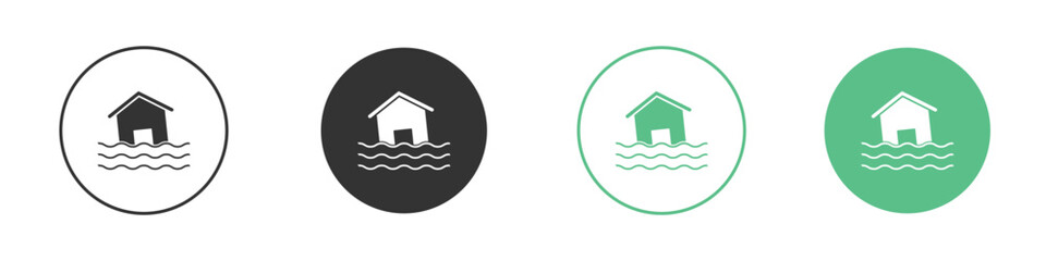 Flood icon for design and web.