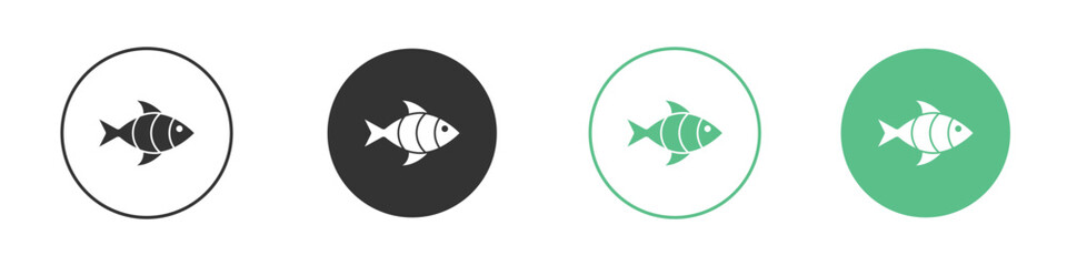 Fish icon for design and web.