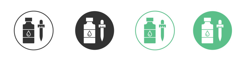 Essential oils icon for design and web.