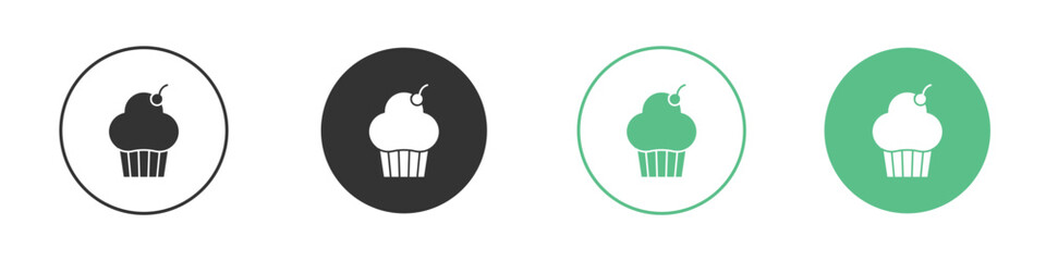 Cupcake icon for design and web.