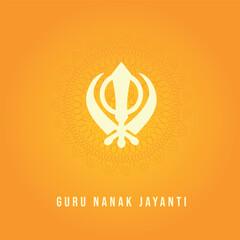 Guru Nanak Jayanti banner. Vector illustration 