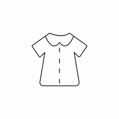 women's blouse icon icon sign vector