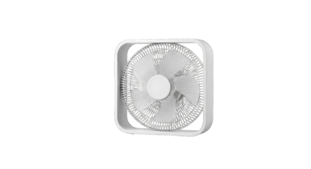 stay cool in style modern square fan, breezy comfort, minimalist design
