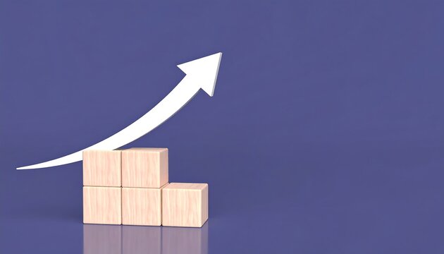 Wooden blocks with upward curve