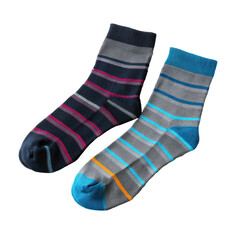 Sock pair clip isoleted on transparent background .