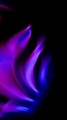 Abstract Purple and Blue Light Waves