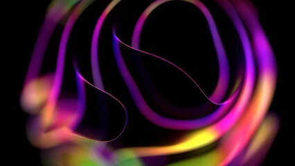 Colorful Abstract Light Waves