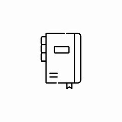 organizer journal book icon sign vector
