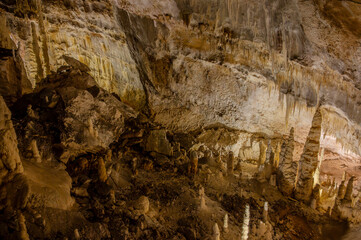 The Frasassi Caves are underground karst caves located in the municipality of Genga, in the province of Ancona, within the Gola della Rossa and Frasassi Regional Natural Park.