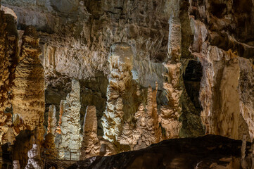 The Frasassi Caves are underground karst caves located in the municipality of Genga, in the province of Ancona, within the Gola della Rossa and Frasassi Regional Natural Park.