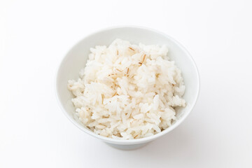麦ご飯　白バック