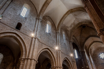 Priverno, Latina, Italy. Cistercian Abbey of Fossanova.