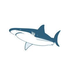 Naklejka premium Clean vector art of a hammerhead shark in profile