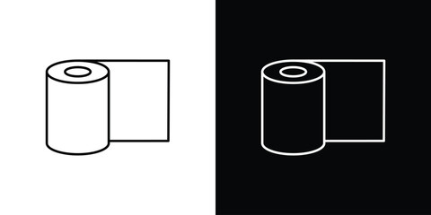 Bandage roll icons. simple, stroke, black icons