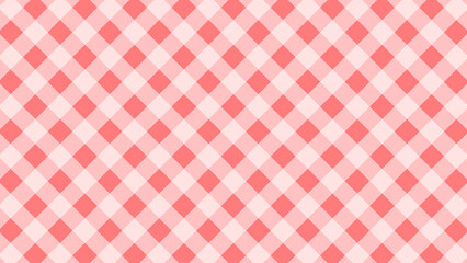 Pastel red checkered aesthetic seamless pattern