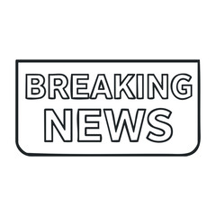 Breaking news update on current events worldwide news report digital media online information. Vector illustration