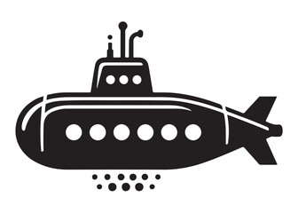submarine logo silhouette vector, nuclear submarine silhouette vector illustration, submarine ocean submarine ocean silhouette vector, submarine logo silhouette vector on white background