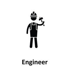 Engineer Vector Icon which can easily modify or edit
