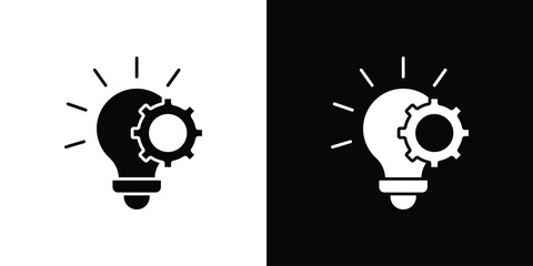 Implement icon symbol logo. Graphic template.