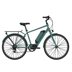 Obraz premium Electric bicycle side view clean style transportation device sustainable urban mobility