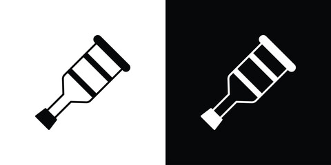 Crutch icon symbol logo. Graphic template.
