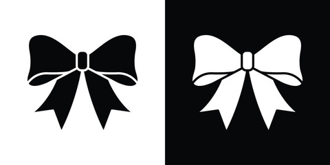bowknot icon symbol logo. Graphic template. © Witty