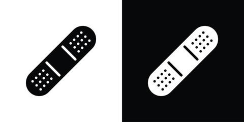 Band aid icon symbol logo. Graphic template.
