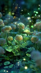 Night-blooming clover, glowing softly