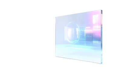 Fototapeta premium Futuristic Holographic Display Panel for Advanced Technology Concepts.